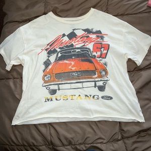 Ford Mustang graphic cropped tee